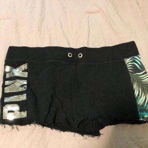 Bling pink shorts
